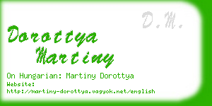 dorottya martiny business card